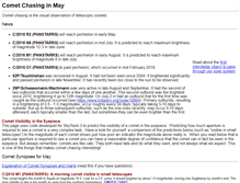 Tablet Screenshot of comets.skyhound.com